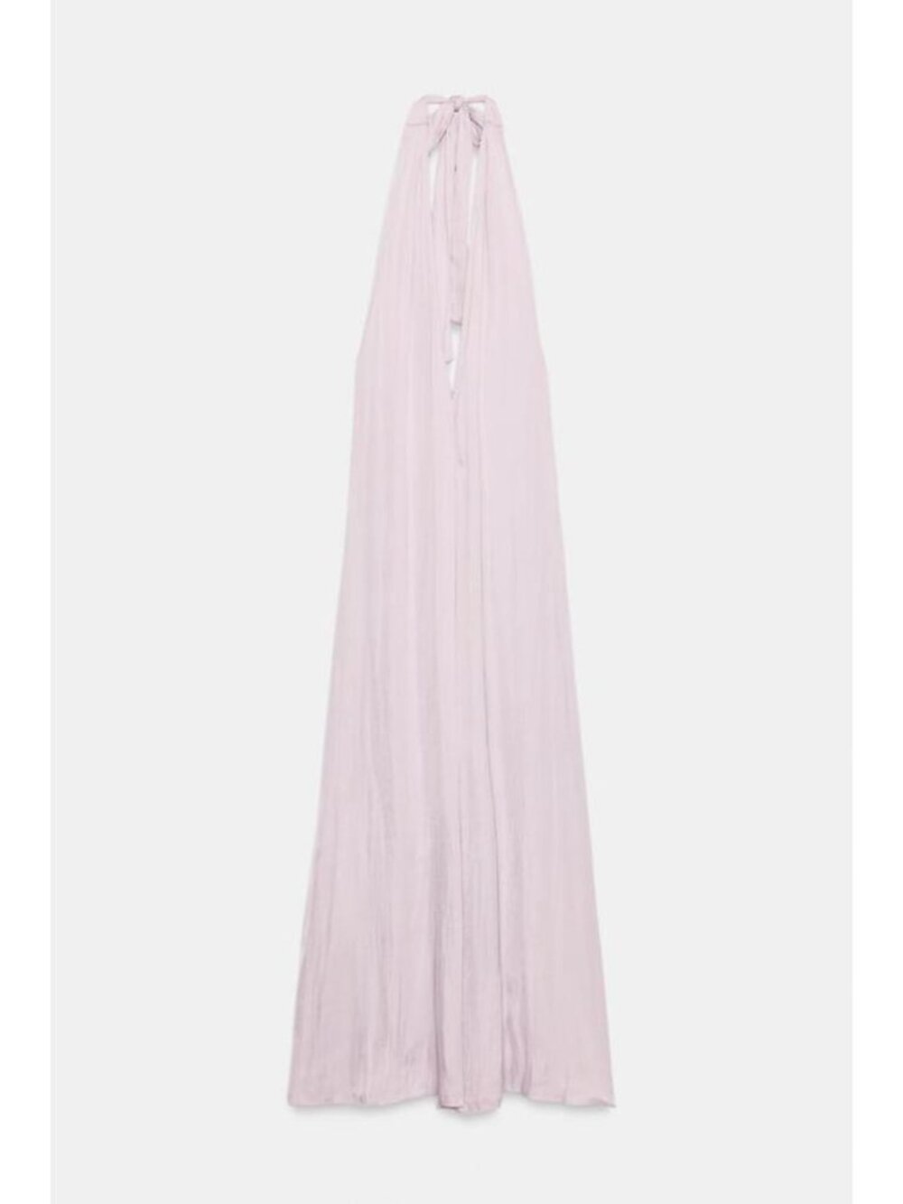 ZARA SATIN HALTER MIDI DRESS